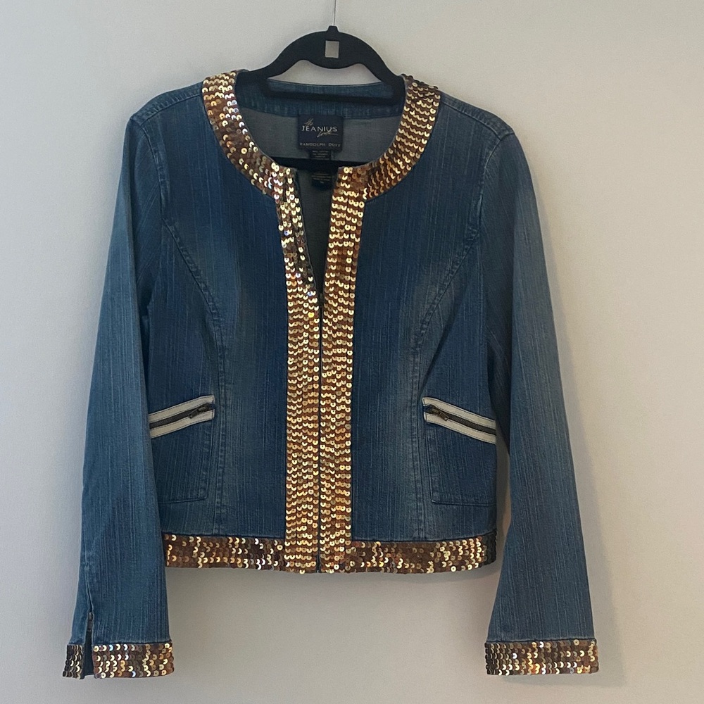 Randolph Duke Blue Jacket with Shimmering Gold Accents